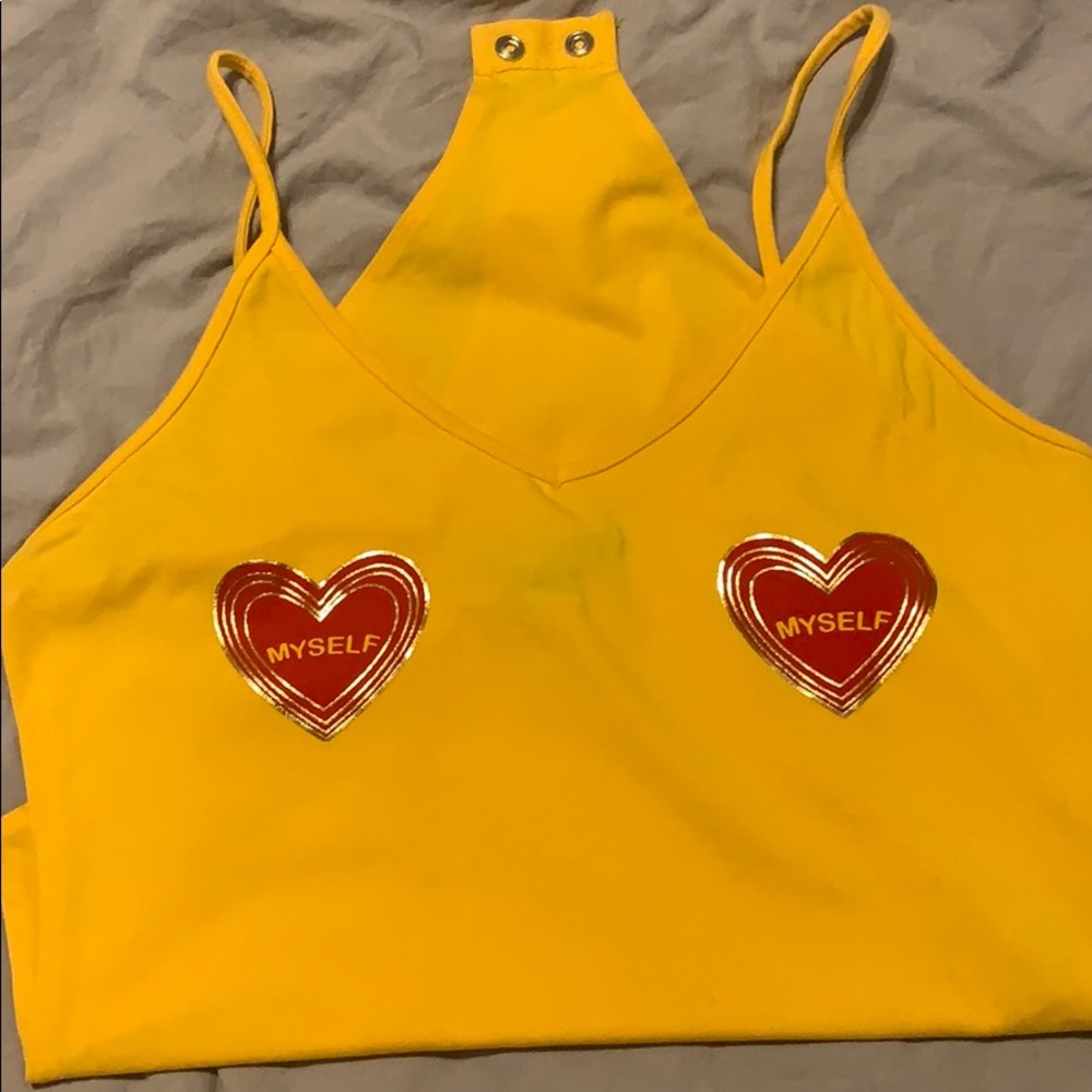 Forever 21 Yellow Body Suit